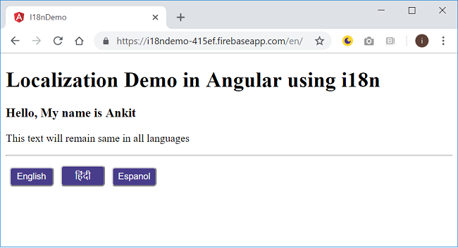 Localization In Angular With i18n