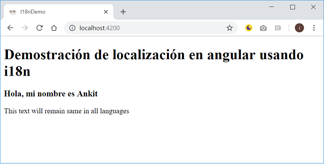 Localization In Angular With i18n