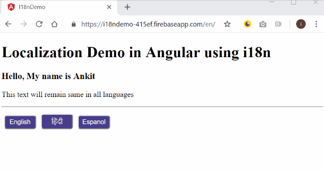 Localization In Angular With i18n