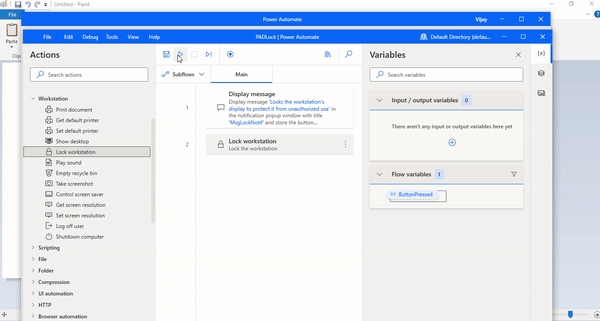 Lock Workstation in Desktop flow using Microsoft Power Automate