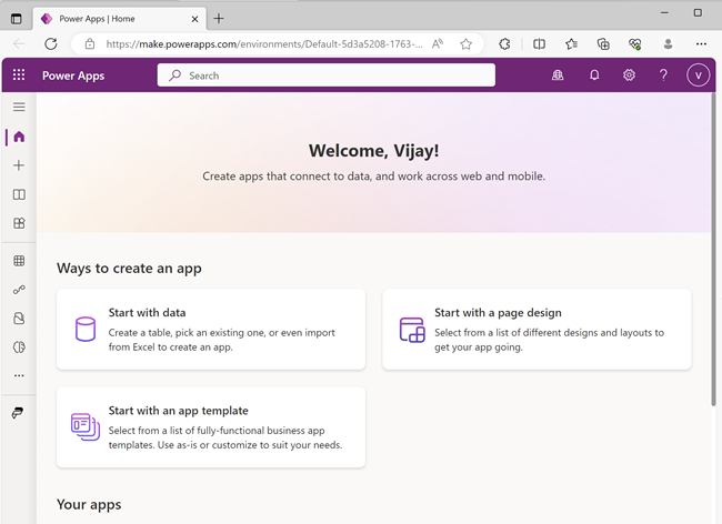 PowerApps Account