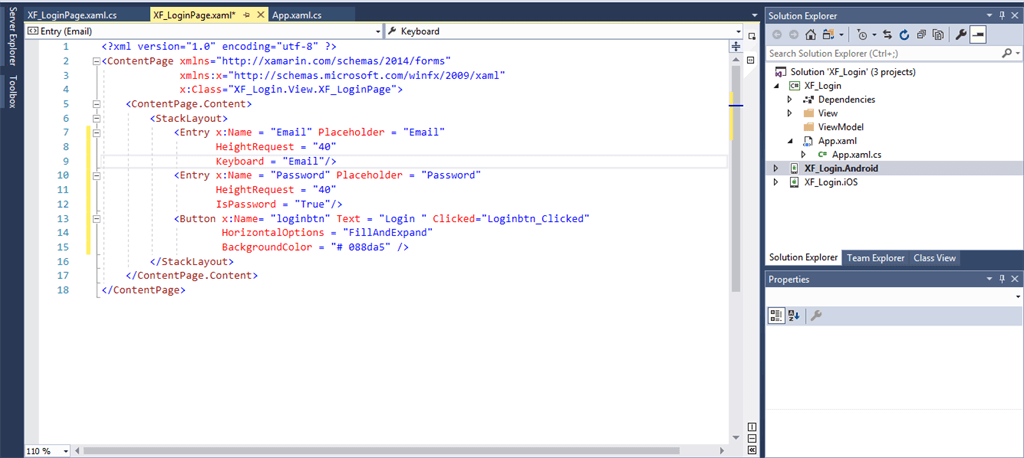 Login Form In Xamarin Forms For Beginner Using MVVM Pattern