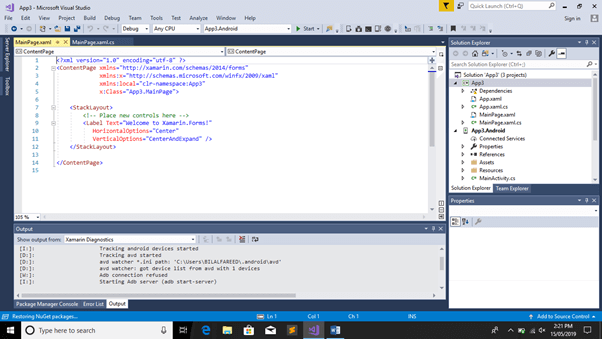 LoginPage Design With StackLayout In Xamarin.Forms