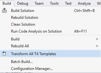 Transform All T4 Templates