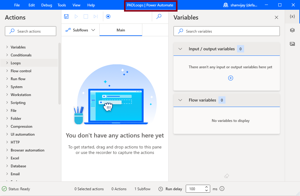 Loops Action in Desktop flow using Microsoft Power Automate