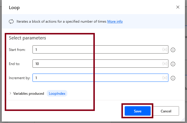 Loops Action in Desktop flow using Microsoft Power Automate