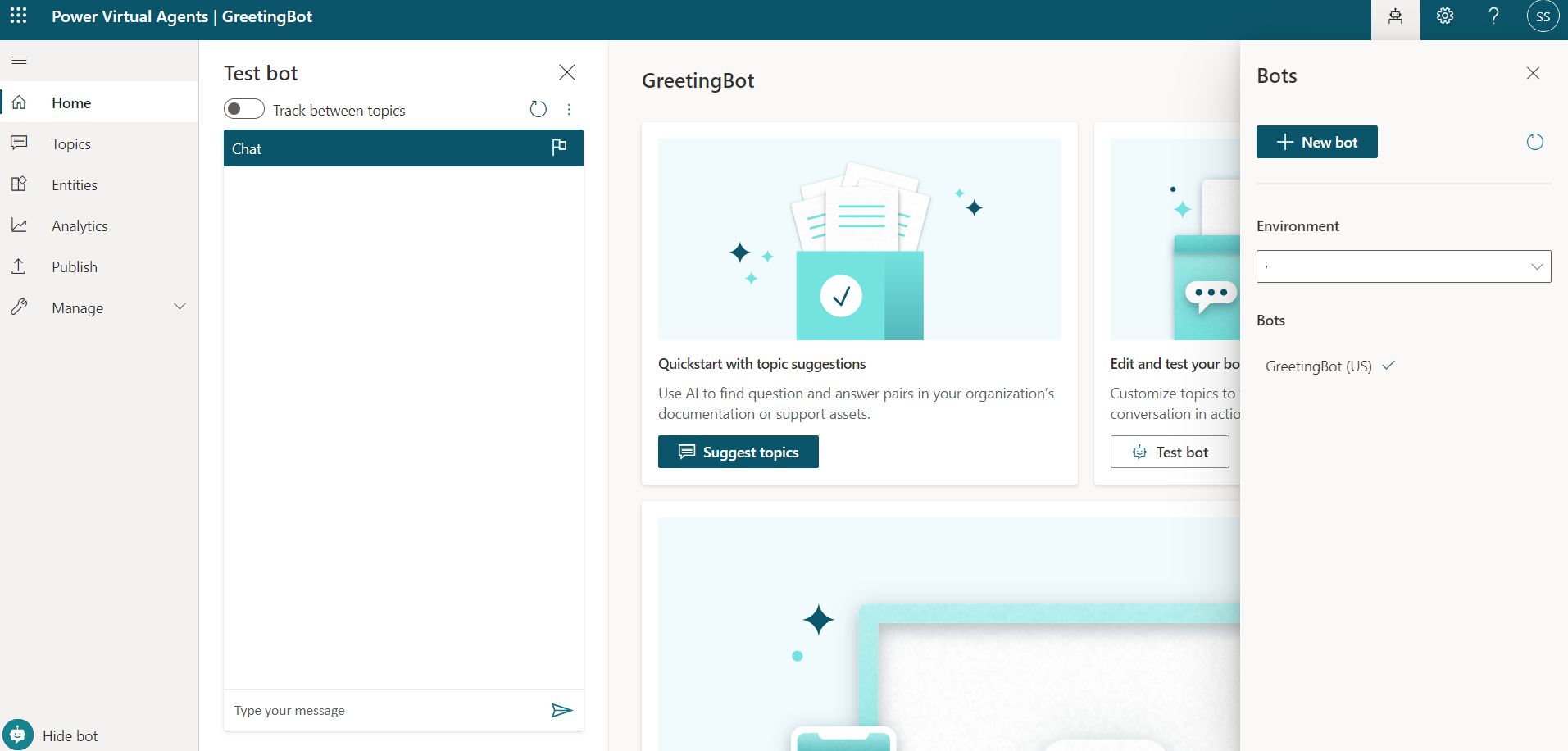 Power Virtual Agent Chatbot