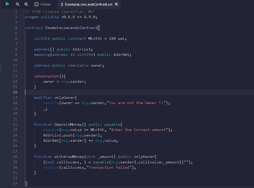 Low level Transactions and Call Data in solidity