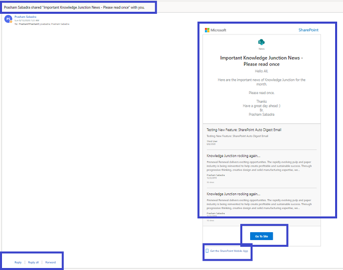 M 365 - SharePoint Online - Creating And Sending News Digest Manually