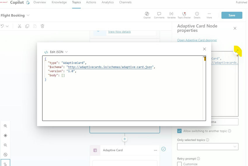 Make Conversations Interactive with Adaptive Cards Copilot Studio