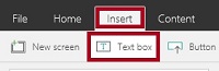 Insert menu