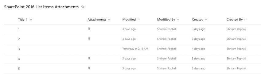 Manage Attachments of SharePoint On-Premises List Item