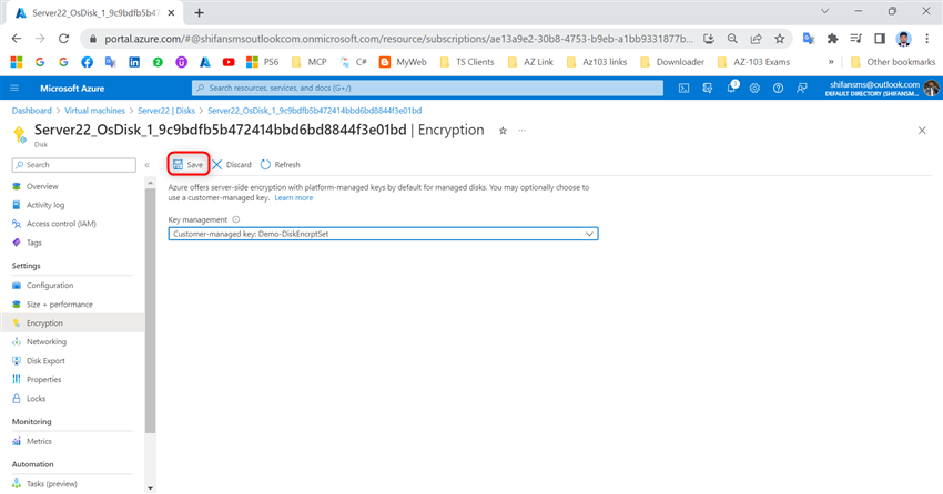 Manage Disk Encryption Keys for Azure Virtual Machines