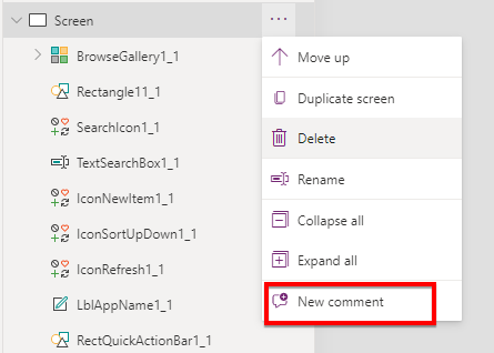 Manage Screens in PowerApps