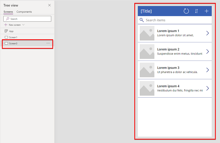 Manage Screens in PowerApps