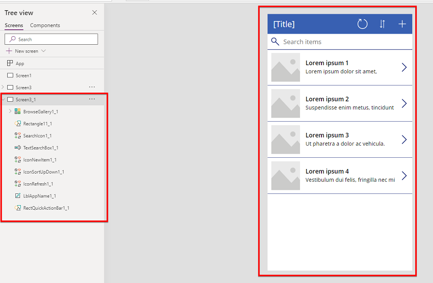 Manage Screens in PowerApps