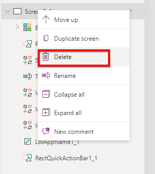 Manage Screens in PowerApps