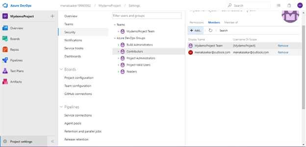 Manage User And Permissions In Azure Devops Service