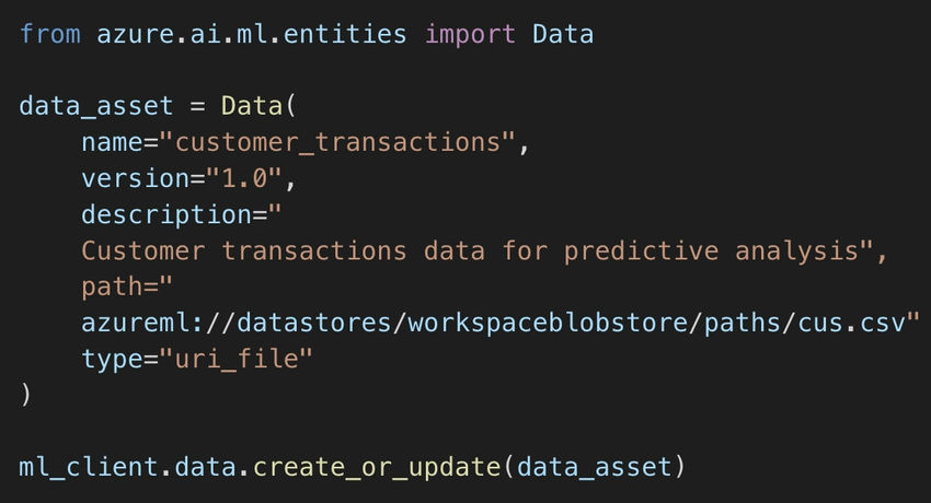Register a Dataset via Python