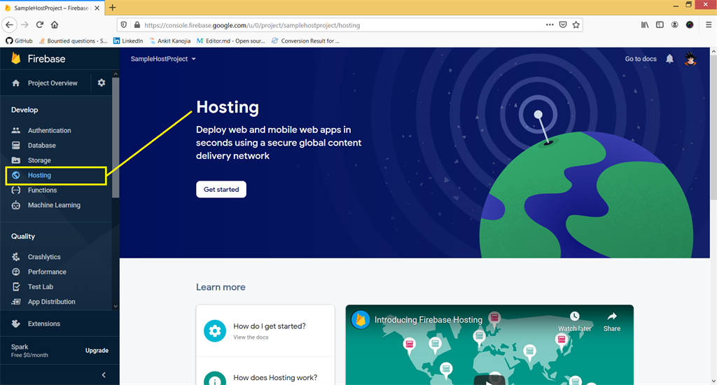 Map Or Connect Your Own Domain In Firebase hosting Service