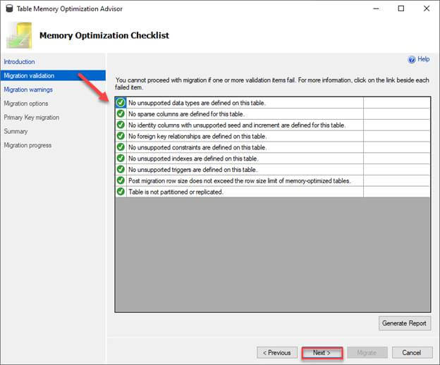 Memory Optimizer Advisor