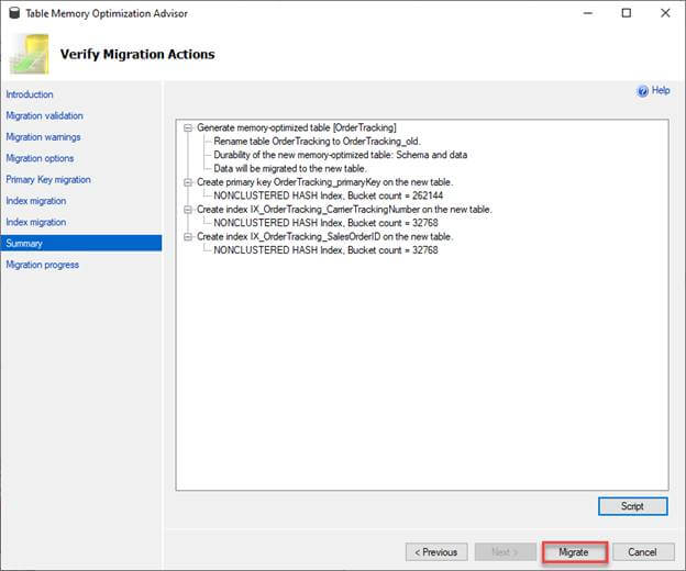 Memory Optimizer Advisor