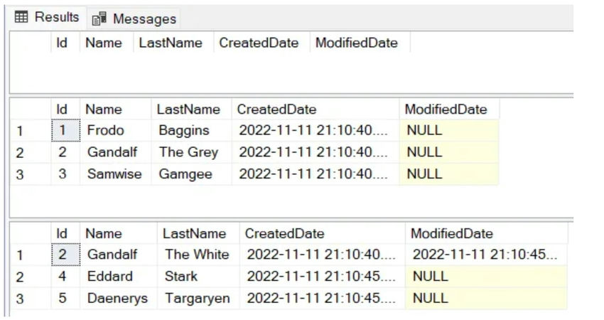 Upsert a single record