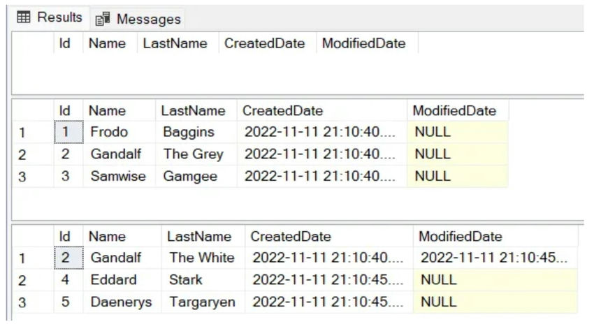 Delete a list of Persons