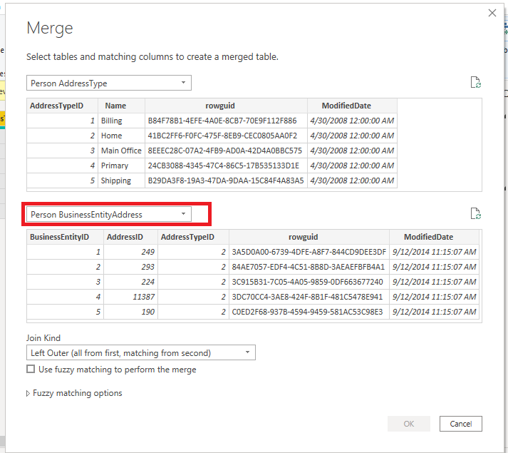 Merge Two Tables In Power BI