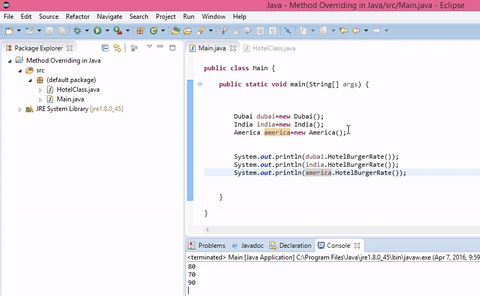 Method Overriding In Java