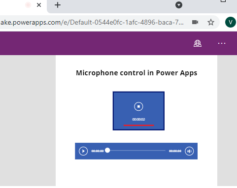 Microphone Control in Power Apps