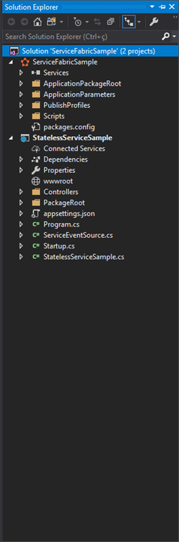 MicroServices using Service Fabric and .Net Core with CI - CD
