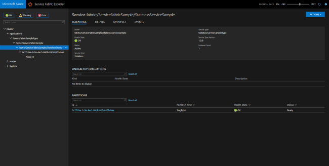 MicroServices using Service Fabric and .Net Core with CI - CD