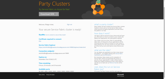 MicroServices using Service Fabric and .Net Core with CI - CD