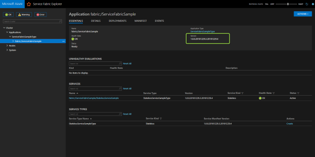 MicroServices using Service Fabric and .Net Core with CI - CD