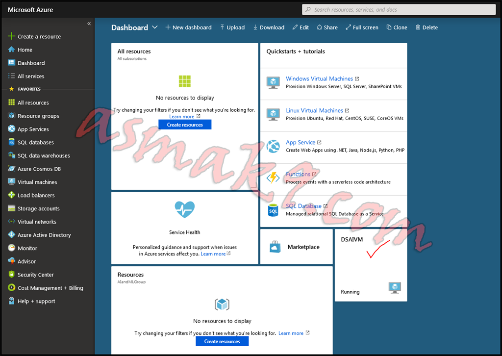 Microsoft Azure - Setting Up Data Science Windows 2016 Virtual Machine