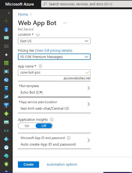 Microsoft Chat Bot 