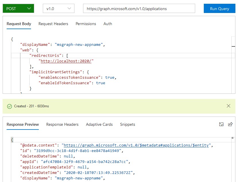Microsoft Graph Explorer Way To Manage App Registrations
