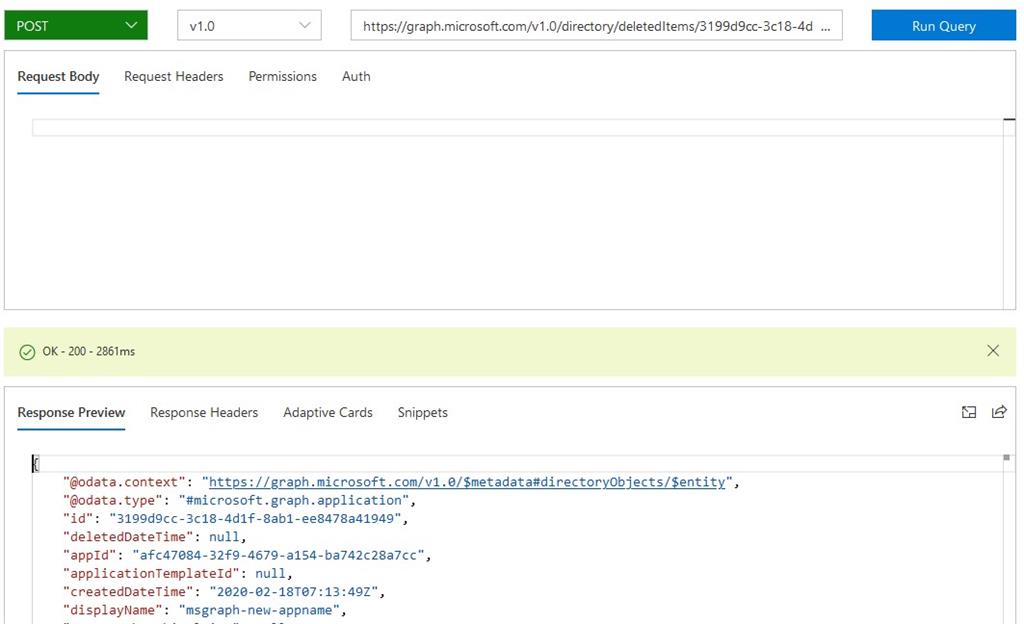 Microsoft Graph Explorer Way To Manage App Registrations