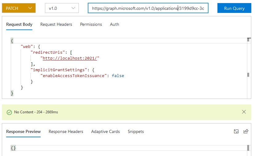 Microsoft Graph Explorer Way To Manage App Registrations