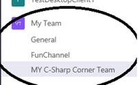 O365 - Teams - Added Two Channels