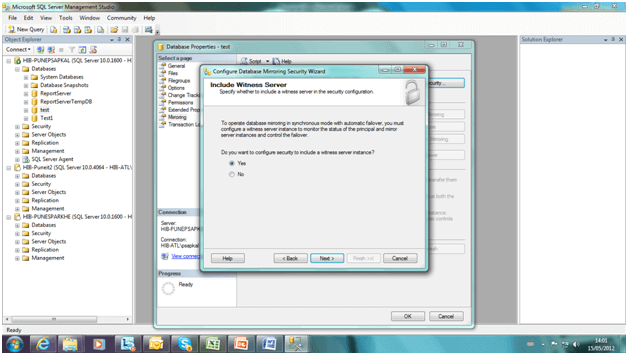 Mirroring Database In SQL Server