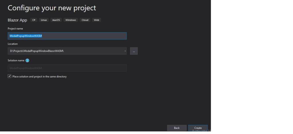 Modal Popup Window in Blazor WebAssembly