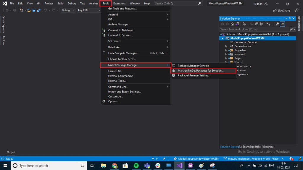 Modal Popup Window in Blazor WebAssembly