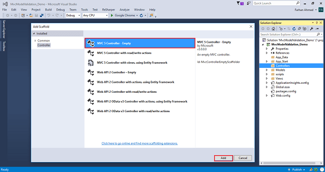 Model Validation In MVC 5