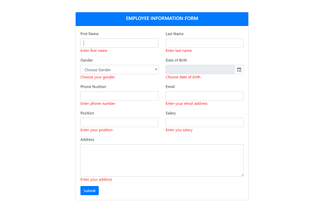 Model Validation In MVC 5