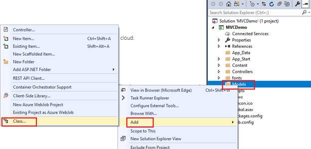 Models In ASP.NET MVC 5