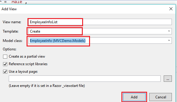 Models In ASP.NET MVC 5