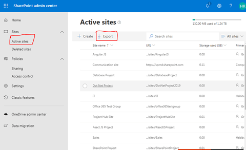 Modern SharePoint Online Admin Center