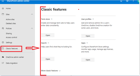 Modern SharePoint Online Admin Center
